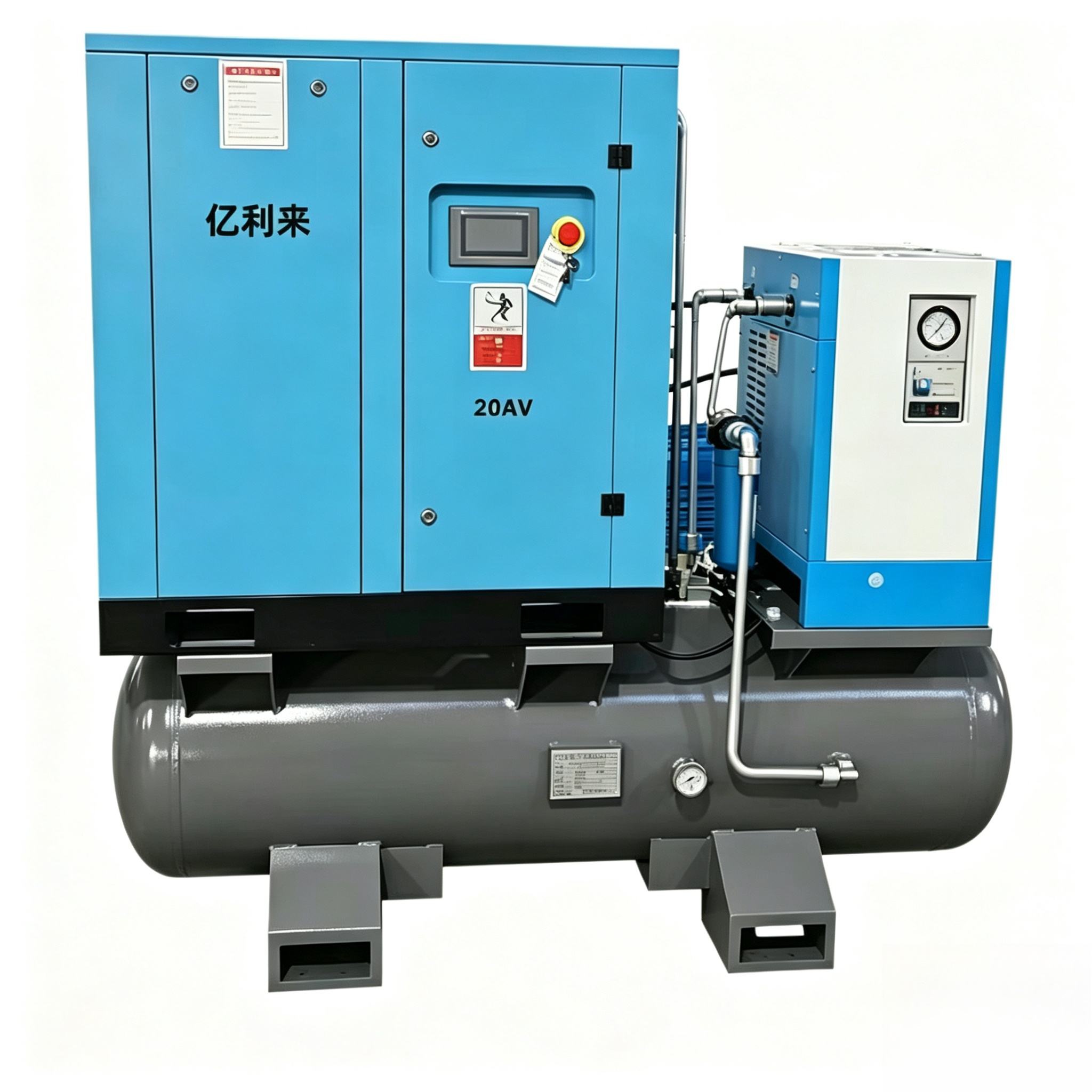 15kW উচ্চ চাপ 4 ইন 1 স্থির গতির এয়ার কম্প্রেসার