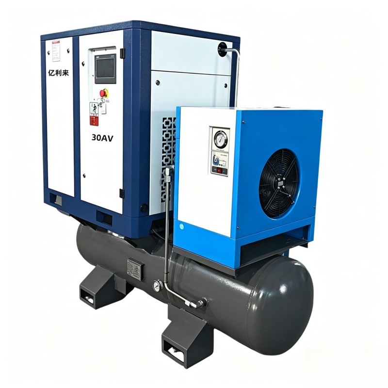 22kW 4 in 1 ফিক্সড স্পিড সিঙ্গেল স্টেজ এয়ার কম্প্রেসার