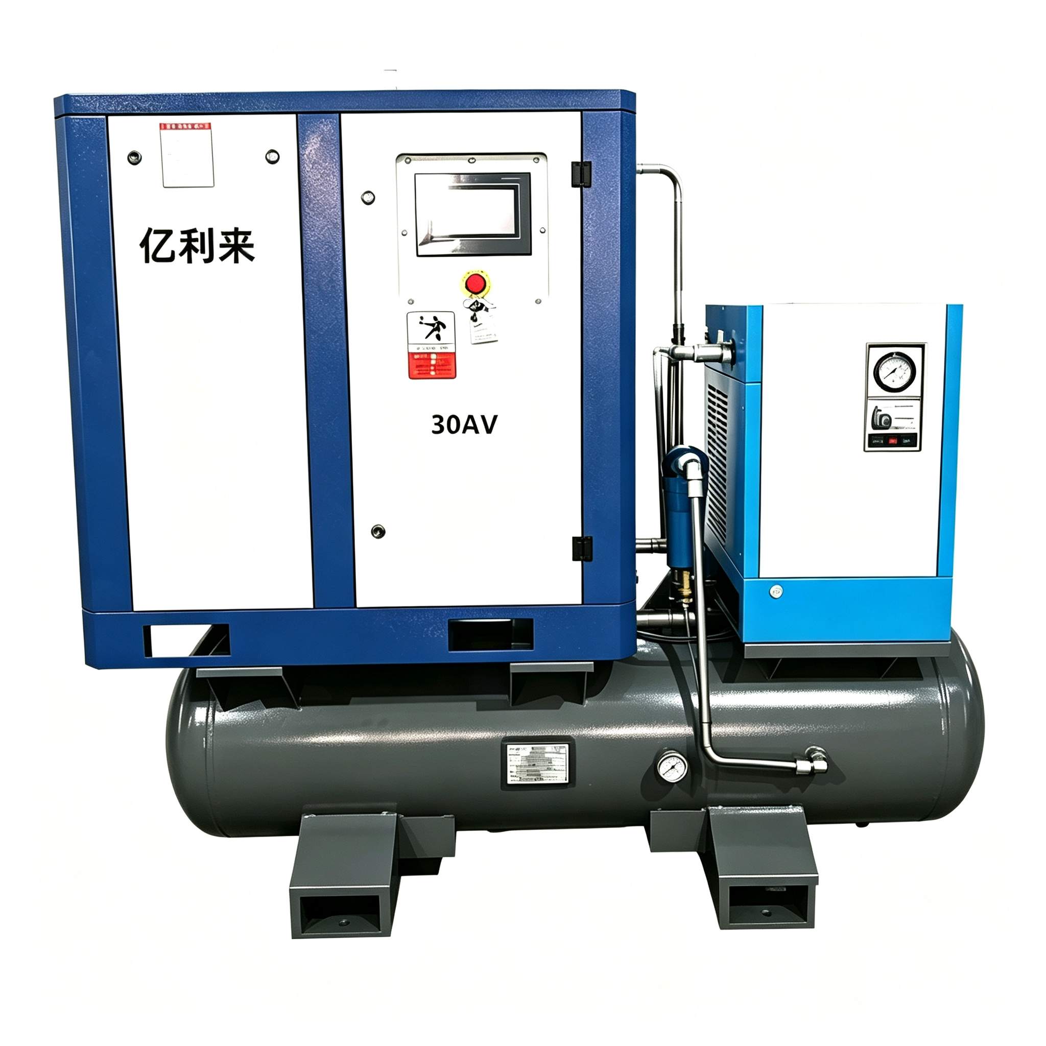 22kW উচ্চ চাপ 4 ইন 1 ফিক্সড স্পিড এয়ার কম্প্রেসার