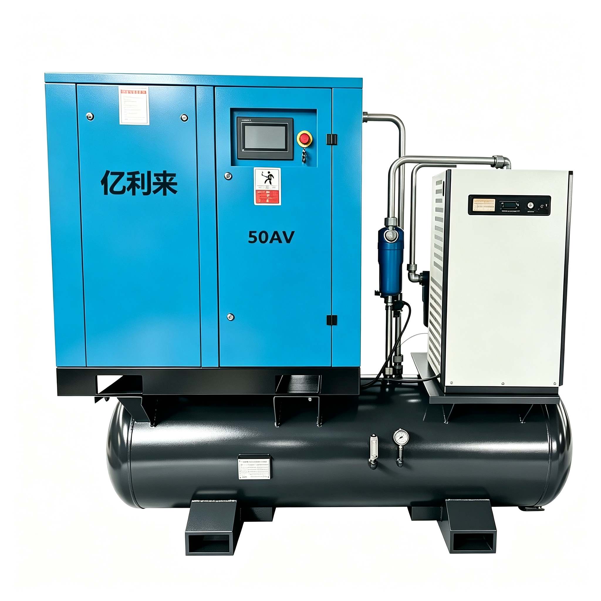 37kW উচ্চ চাপ 4 ইন 1 ফিক্সড স্পিড এয়ার কম্প্রেসার
