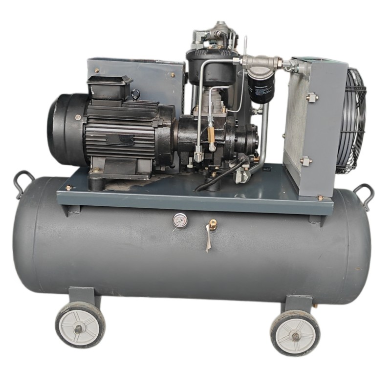 4.5kW 8 বার ট্যাঙ্ক মাউন্ট করা ফিক্সড স্পিড সিঙ্গেল স্টেজ এয়ার কম্প্রেসার