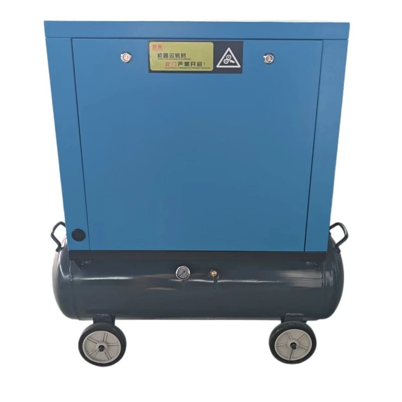 7.5kW 8 বার ট্যাঙ্ক মাউন্ট করা VSD সিঙ্গেল স্টেজ এয়ার কম্প্রেসার