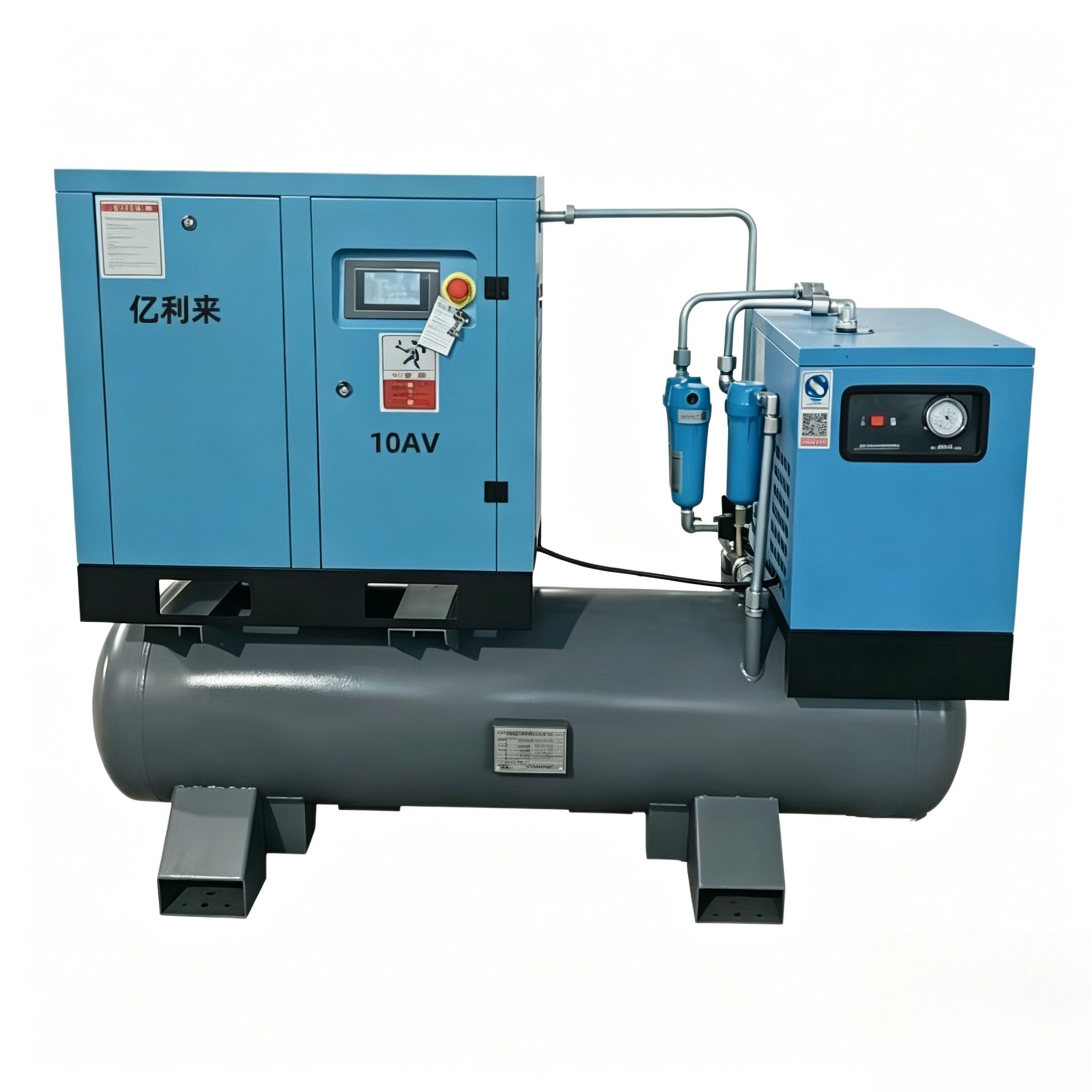 7.5kW উচ্চ চাপ 4 ইন 1 ফিক্সড স্পিড এয়ার কম্প্রেসার