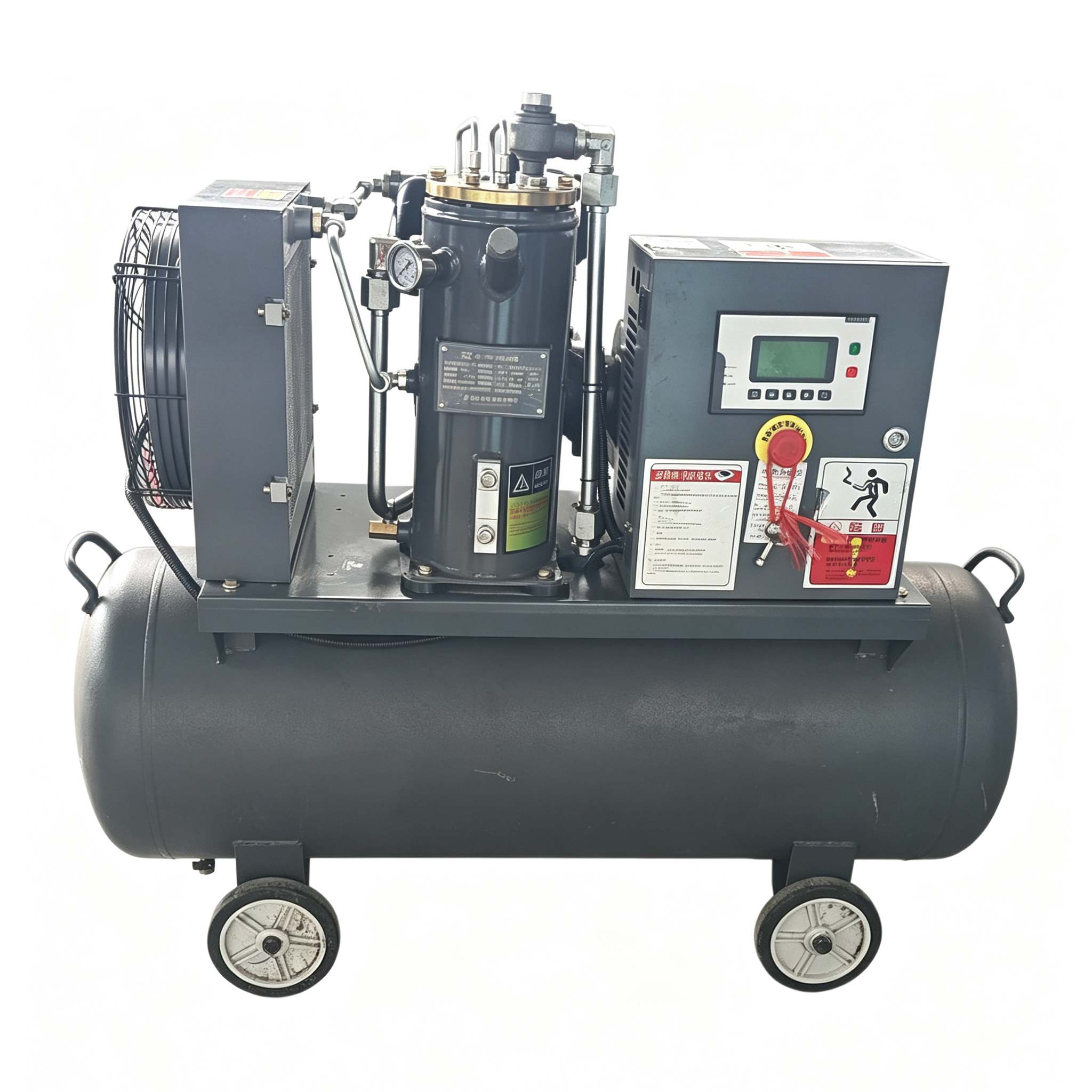 7.5kW উচ্চ চাপের ট্যাঙ্ক মাউন্ট করা ফিক্সড স্পিড এয়ার কম্প্রেসার