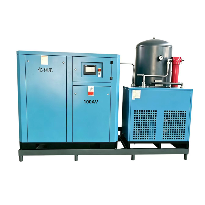 75kW স্কিড মাউন্ট করা কম চাপের ফিক্সড স্পিড সিঙ্গেল স্টেজ এয়ার কম্প্রেসার